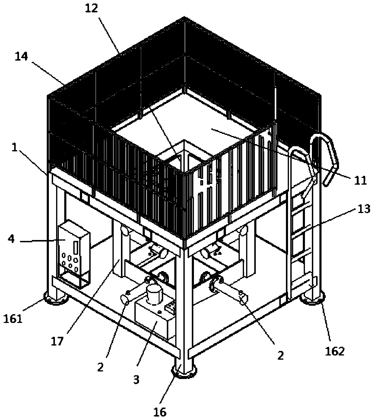 High-precision stand column pile positioning and perpendicularity-regulating device