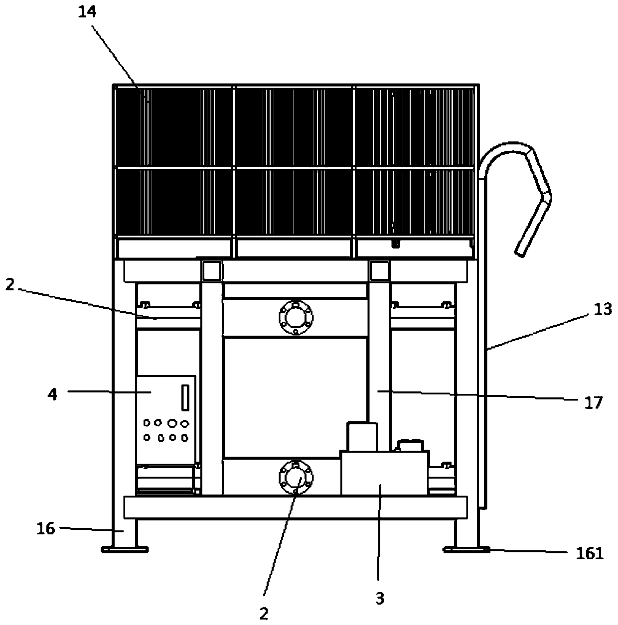 High-precision stand column pile positioning and perpendicularity-regulating device