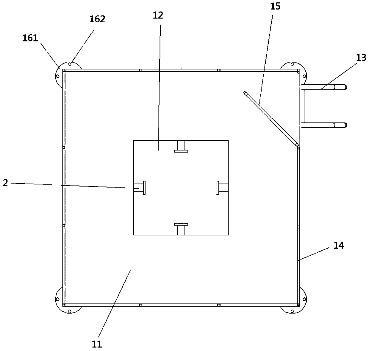 High-precision stand column pile positioning and perpendicularity-regulating device