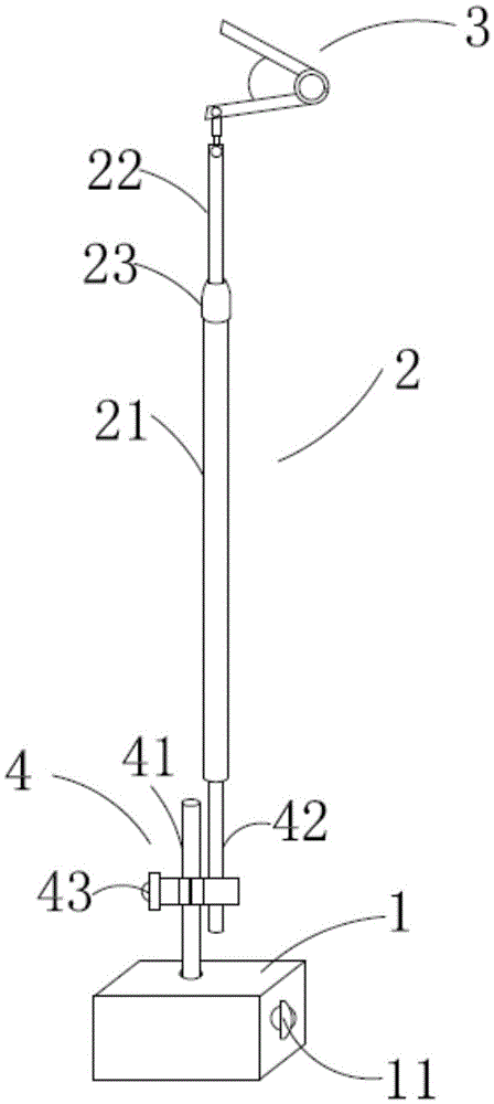 Adjustable supporting bar and supporting method thereof