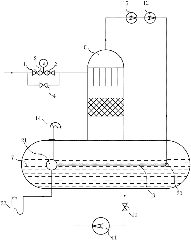 Heat regeneration type vacuum deaerator