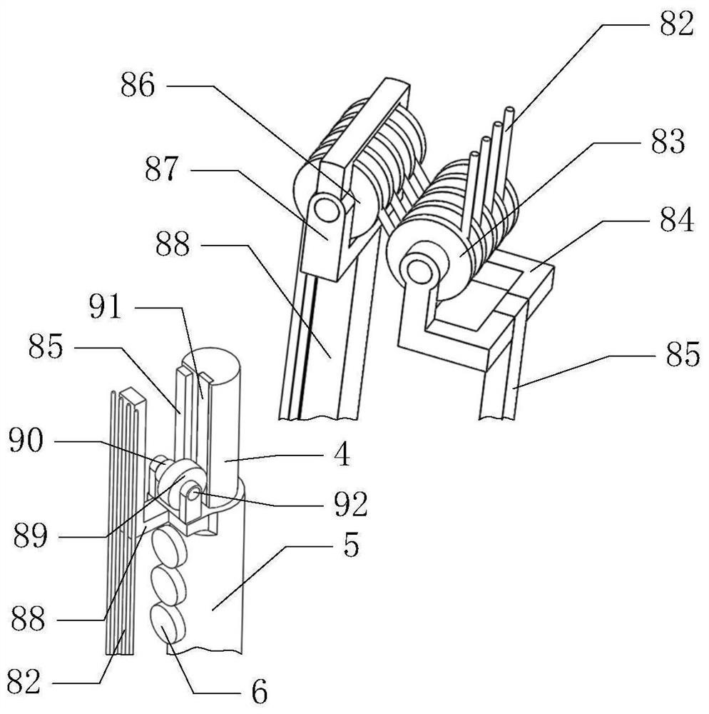 Foreign matter picking equipment used in power transmission line