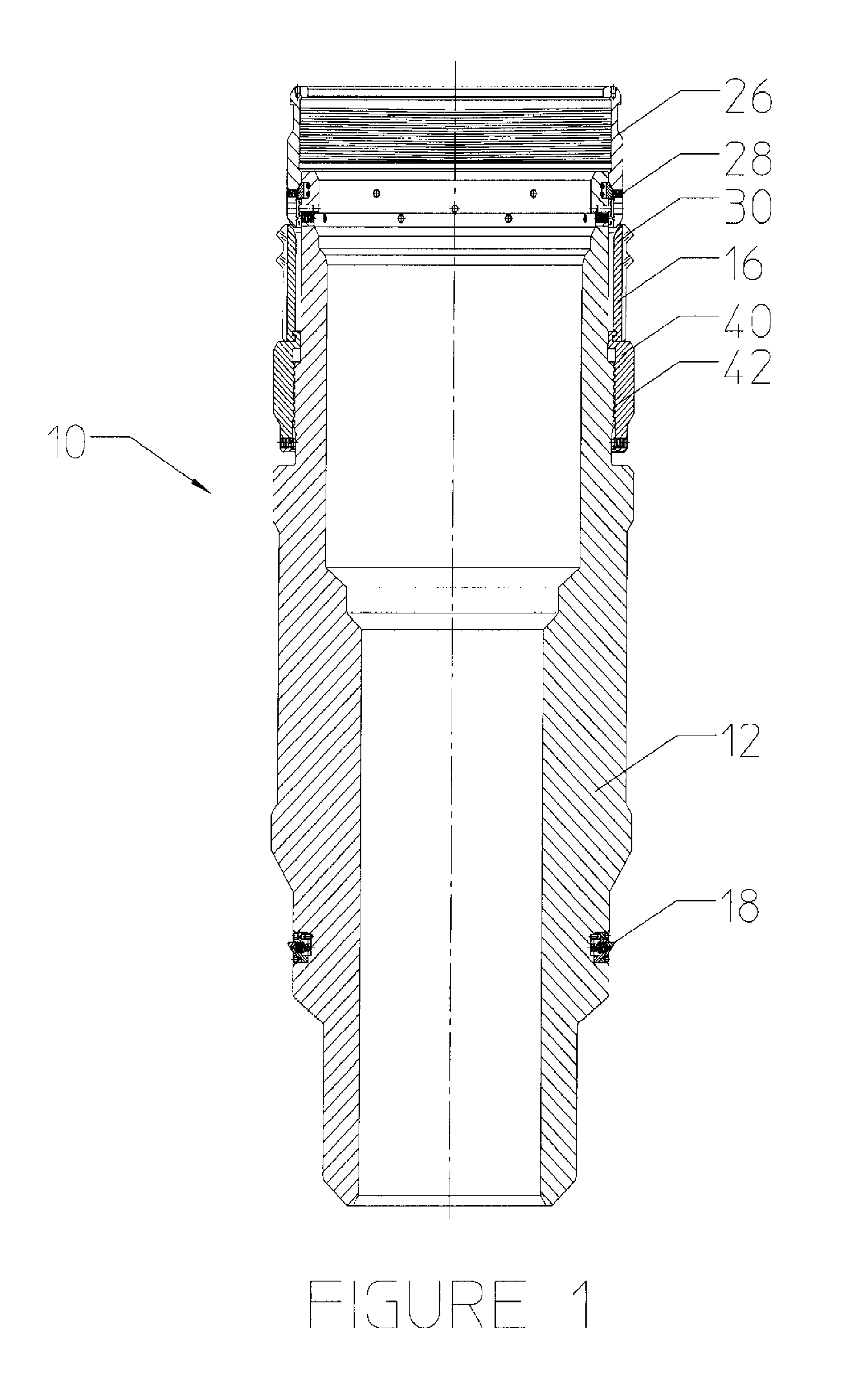 Wear bushing for locking to a wellhead