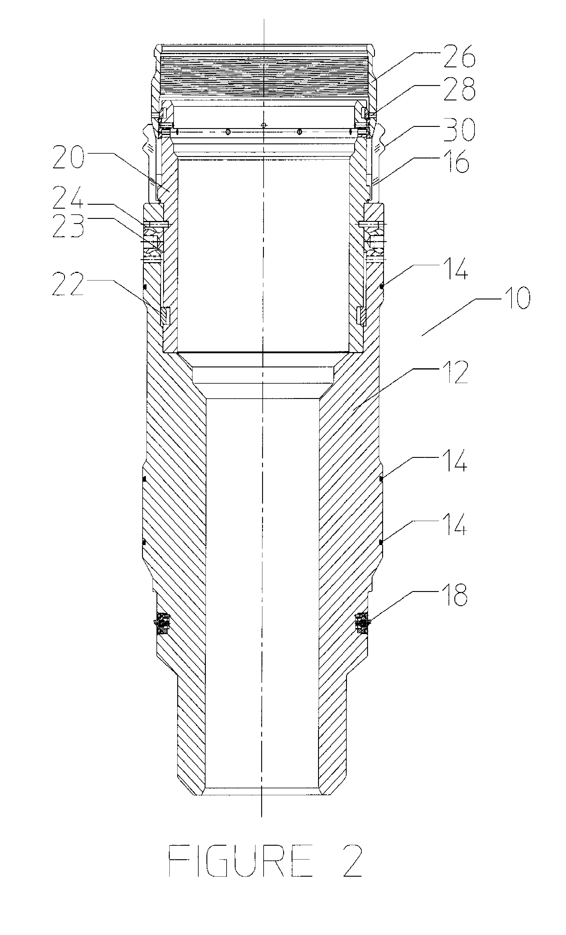 Wear bushing for locking to a wellhead