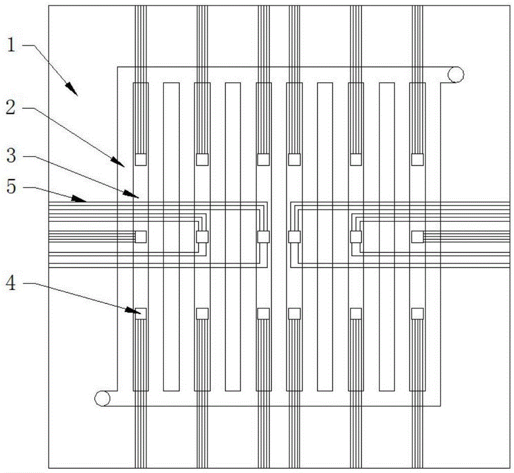 Fuel cell internal temperature-heat flux-current density synchronous measurement sensor