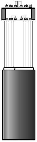 Electromagnetic shielding structure of a photomultiplier tube