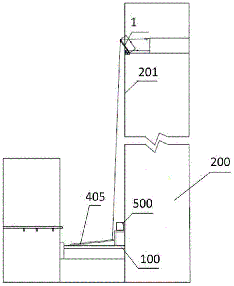 Hoisting method of gas pipeline in external wall of super high-rise building