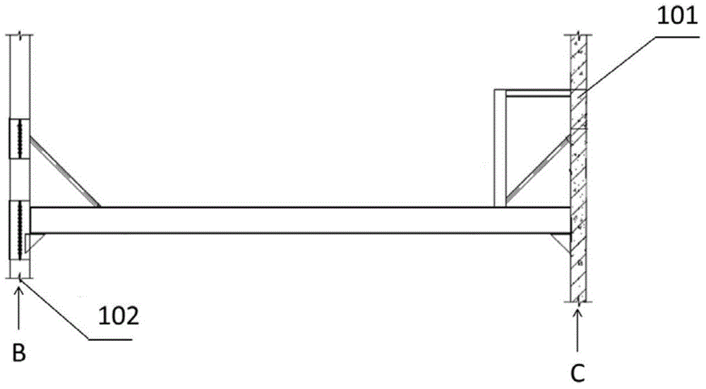 Hoisting method of gas pipeline in external wall of super high-rise building