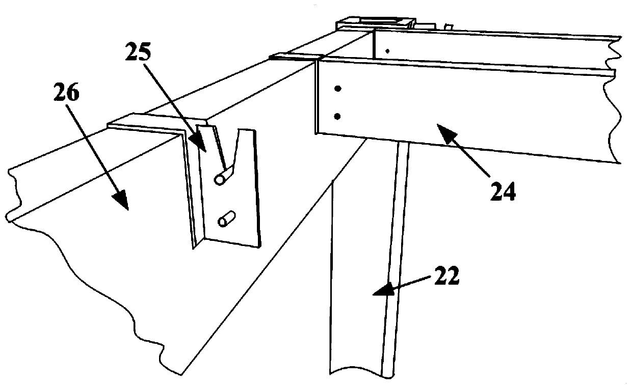 Novel application of bamboo-based fiber composite material for structure, building and construction method of building