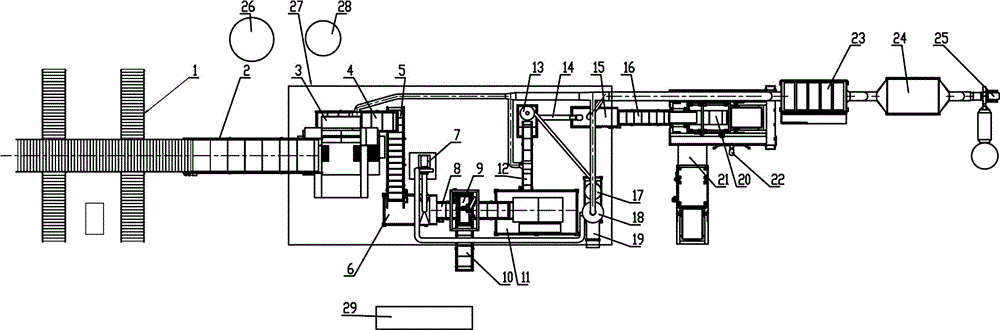 Production line for harmless treatment and efficient resource recovery for waste refrigerators