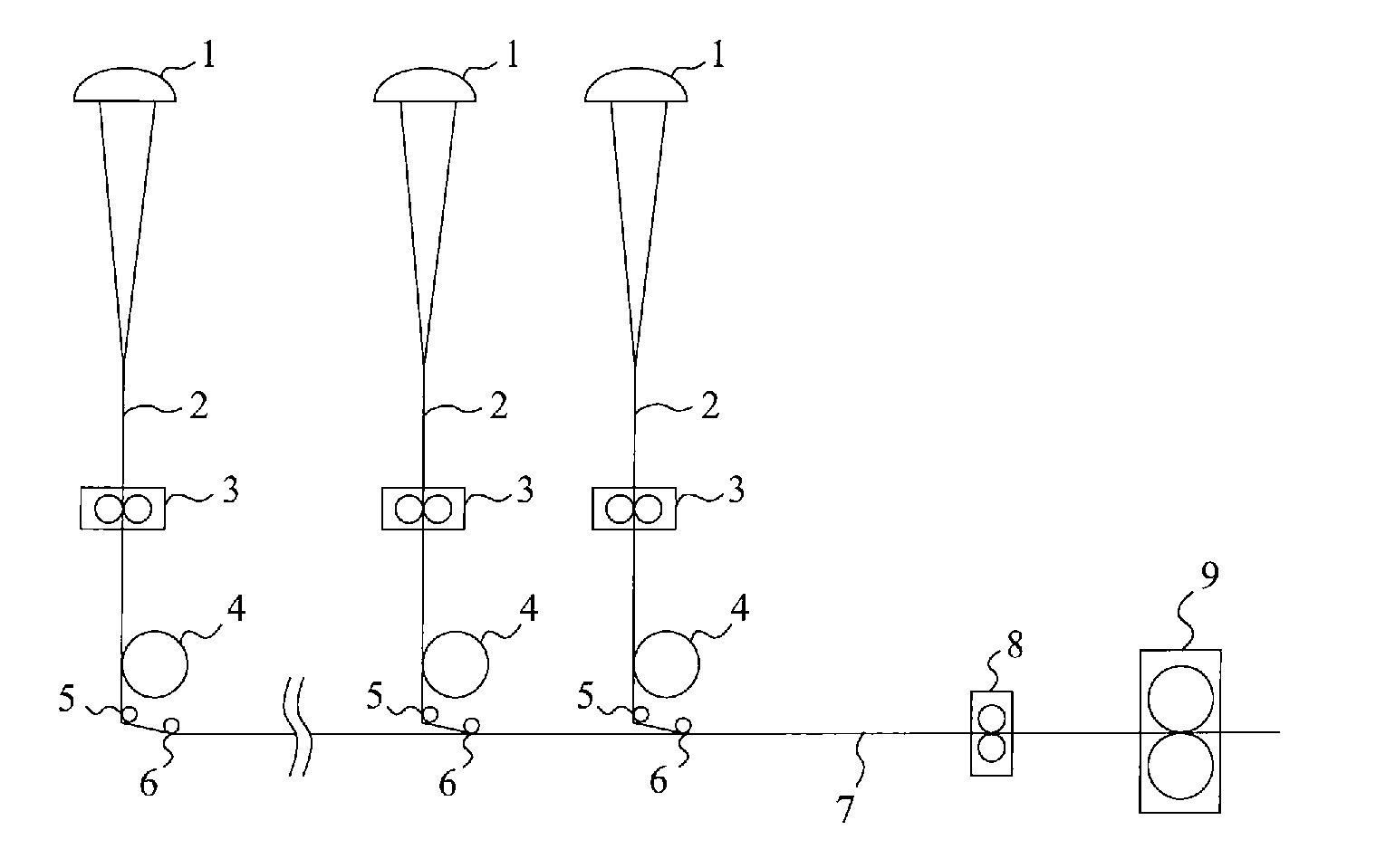 Hydrophilized cellulose acetate tow band, and absorbent material produced using same