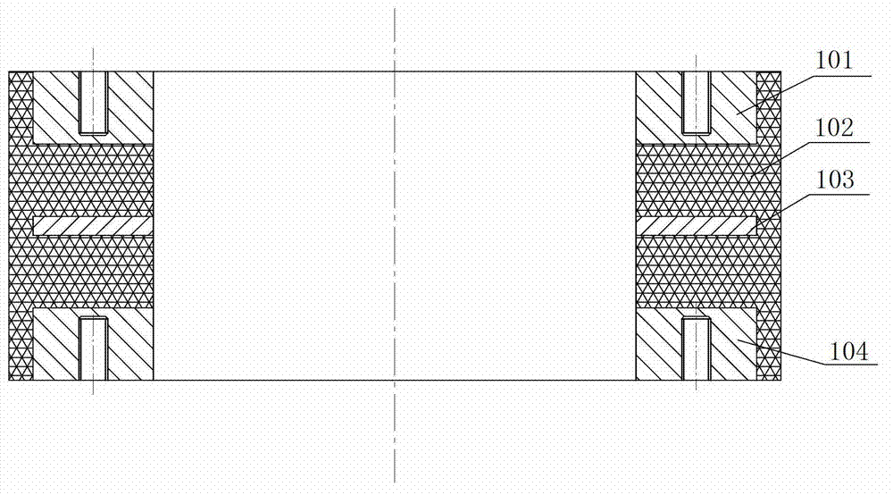 Combined vibration isolation mounting for subways