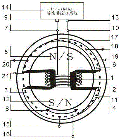 Laterally controlled pole-changing three-phase motor system