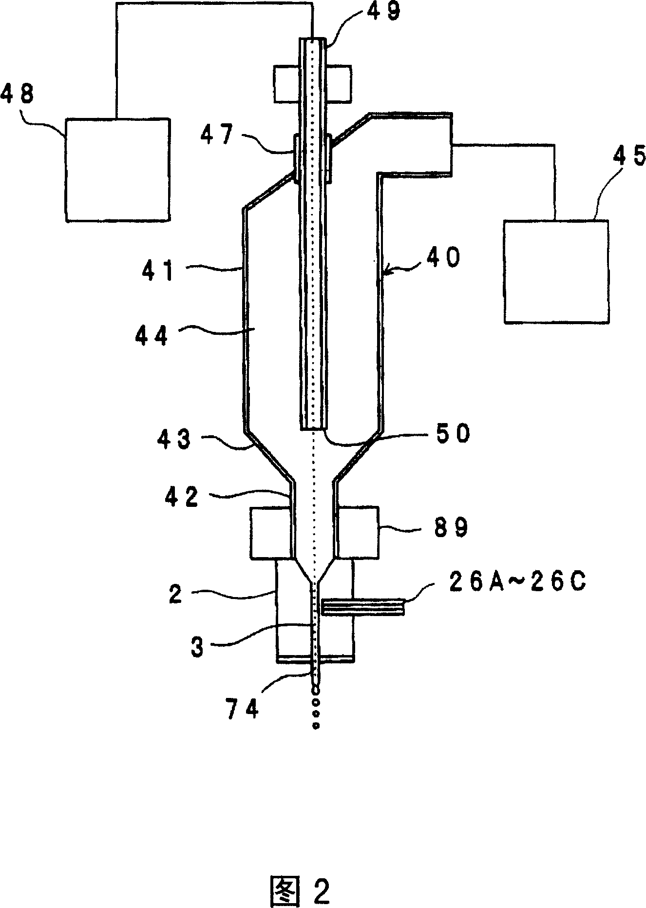 Device and method for sorting biological particles