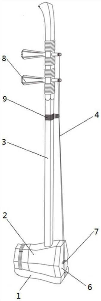 Adjustable erhu structure