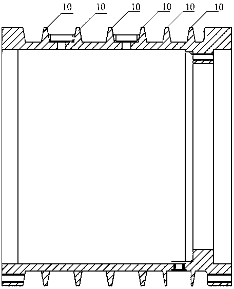 A cooling rib with both magnetic conduction