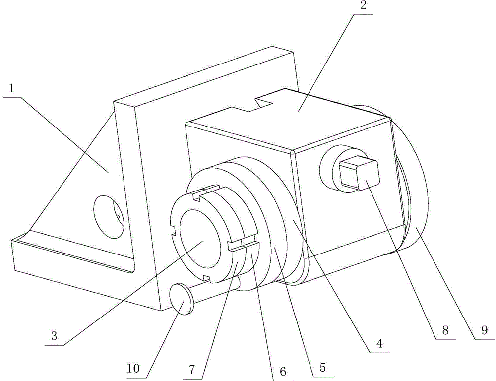 Precision positioning device capable of rotating by 360 degrees