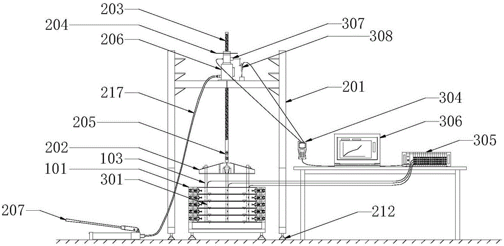 Rammed earth historic site group anchorage pullout test system