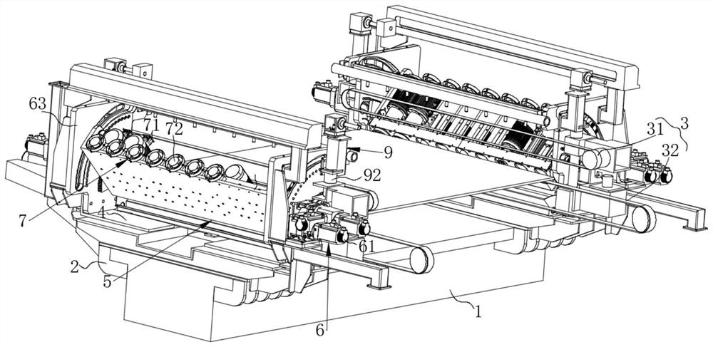 Double-side edge grinding machine for deep processing of glass