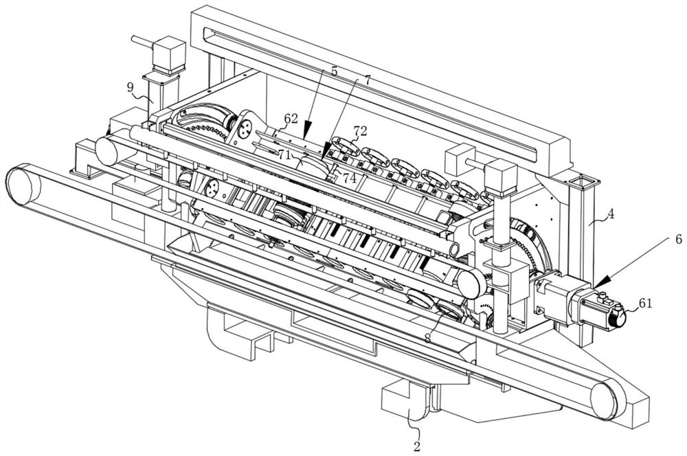 Double-side edge grinding machine for deep processing of glass