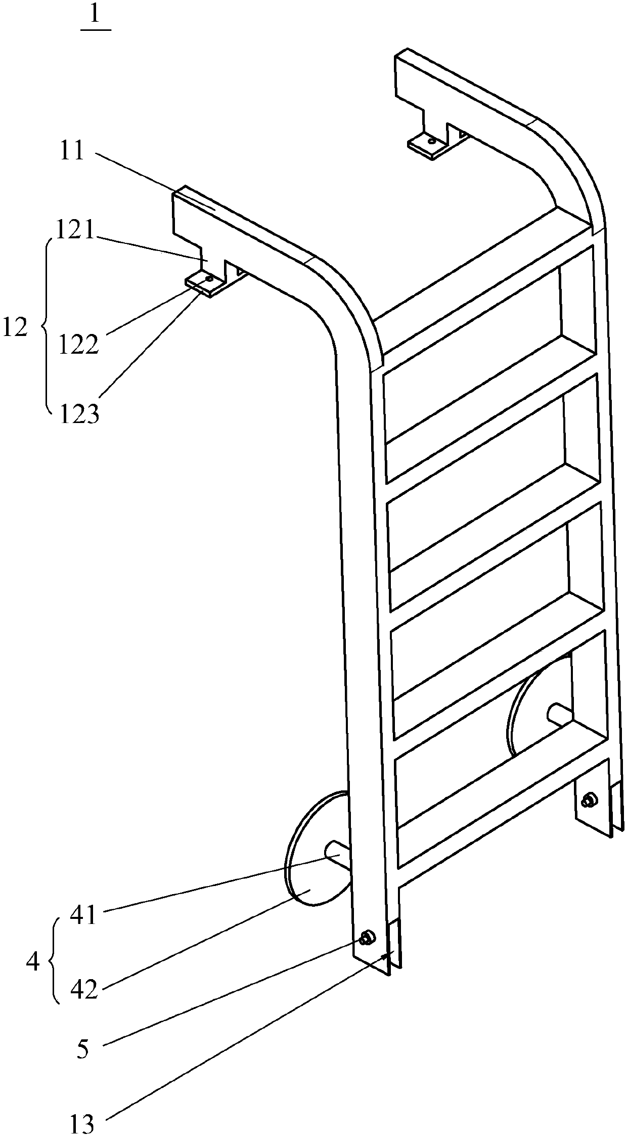 Combined crawling ladder