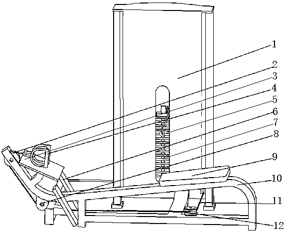 Sitting type back-stretching rowing-simulated fitness instrument