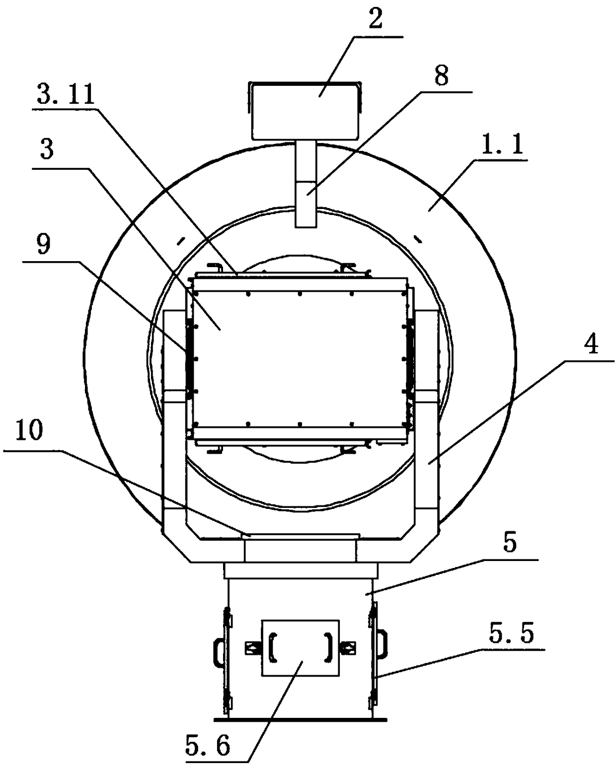 Device for monitoring mountain fire in real time based on power grid wide area of multispectral thermal energy monitoring radar