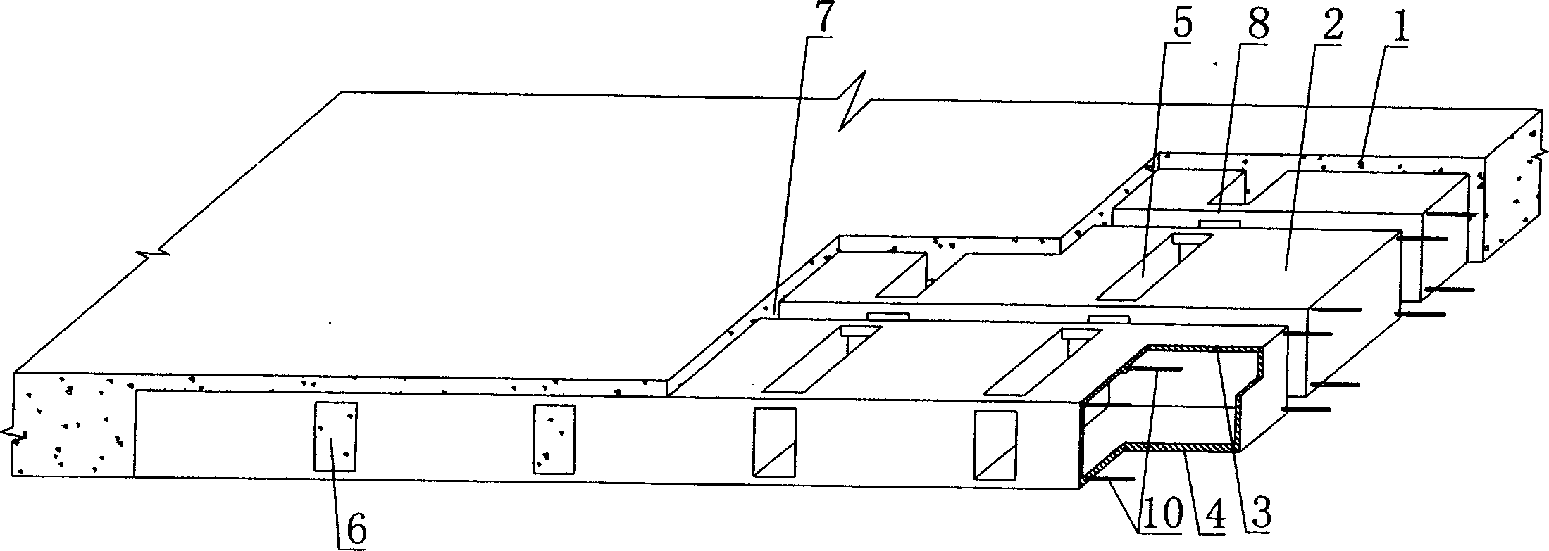 Reinforced concrete hollow slab