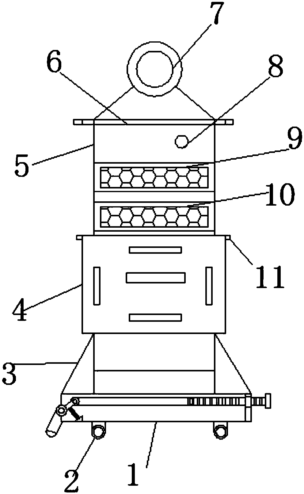 Road traffic security device convenient to carry