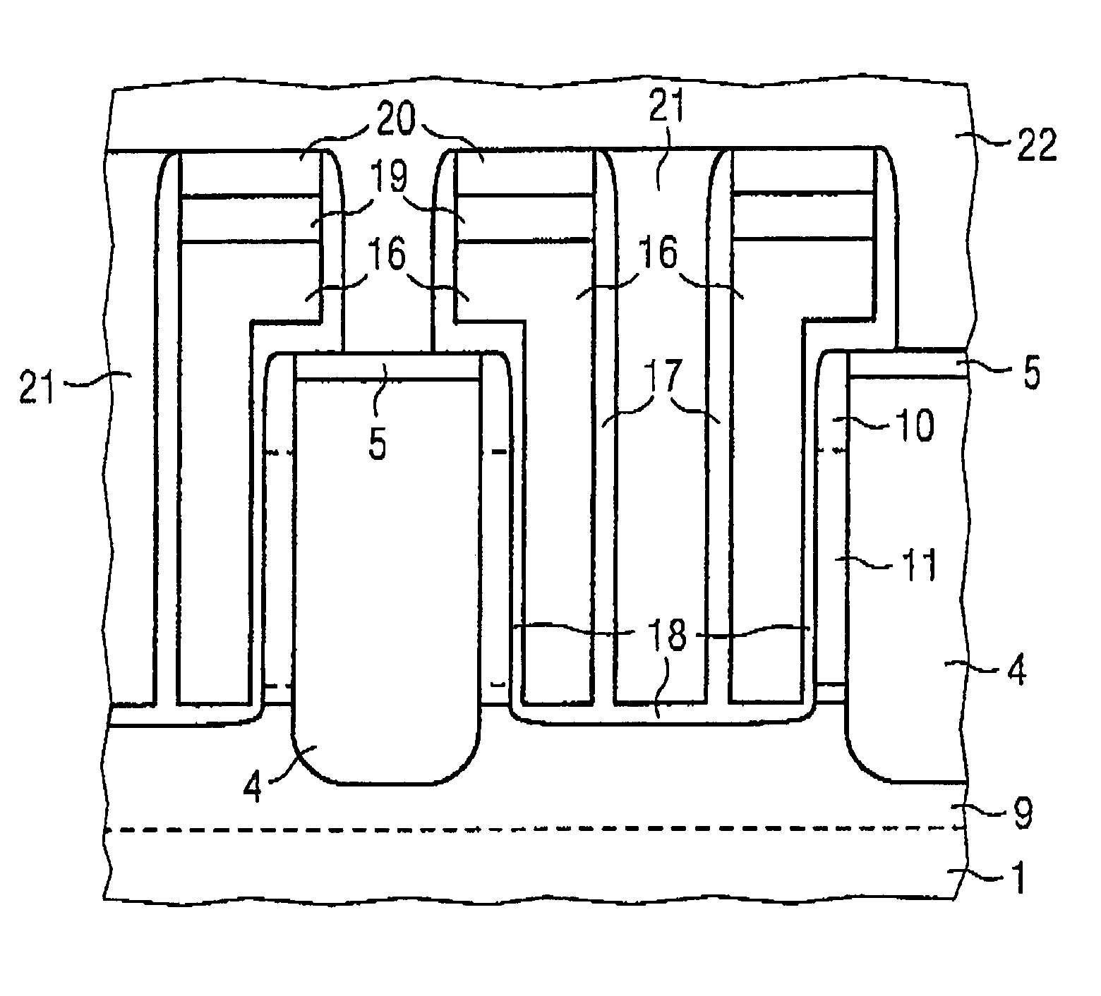 Capacitorless 1-transistor DRAM cell and fabrication method