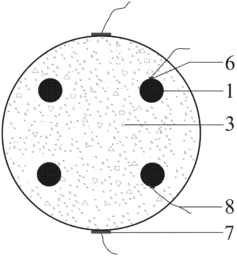 Miniature pile model used for model tests and manufacturing method thereof