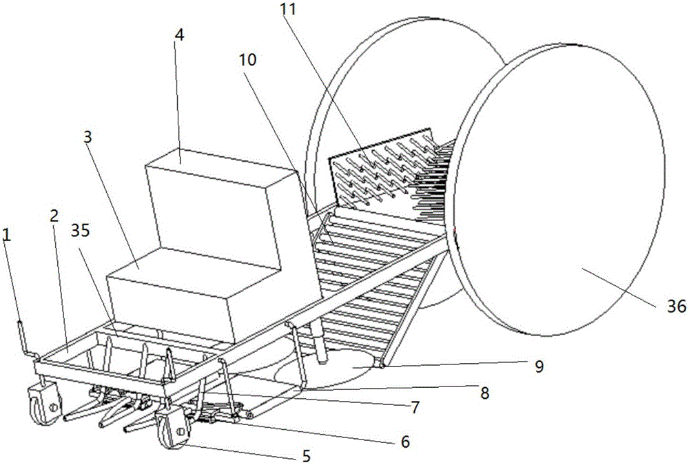 Full-automatic efficient machine for soil cleaning and garlic digging