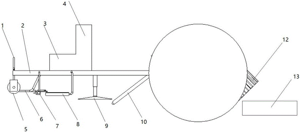 Full-automatic efficient machine for soil cleaning and garlic digging