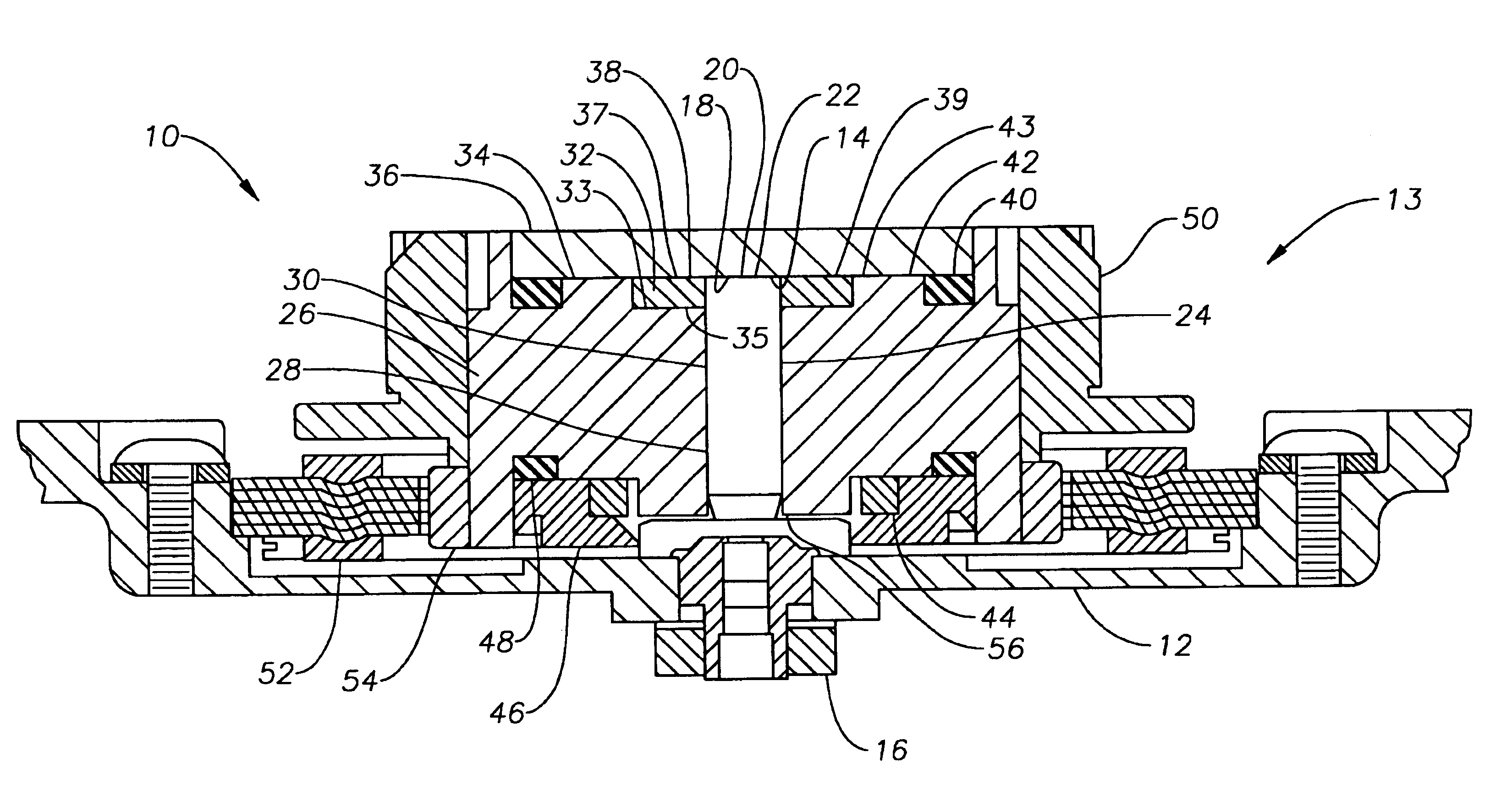 Constant pressure magnetically preloaded FDB motor