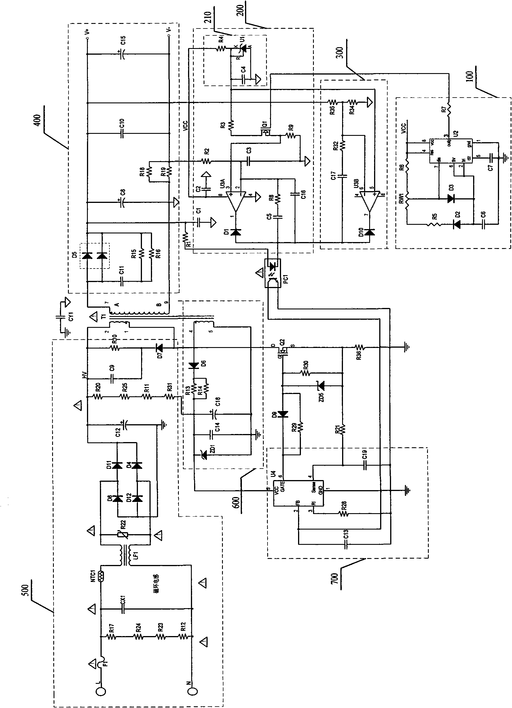 LED dimming control circuit