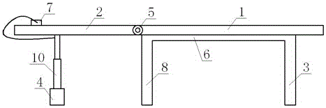 Hospital bed for patient to get up and lie down and with simple structure