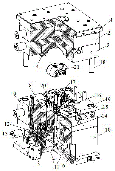 Molds for the production of airbag covers