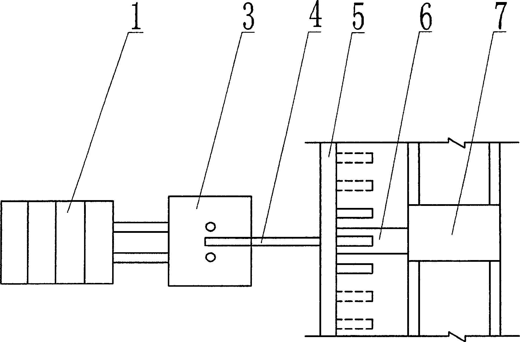 Integrated continuous construction system device for large-scale concrete engineering