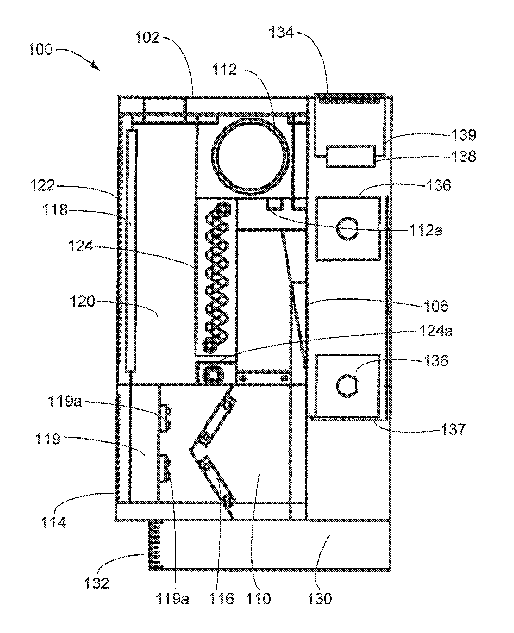 Displacement-induction neutral wall air terminal unit