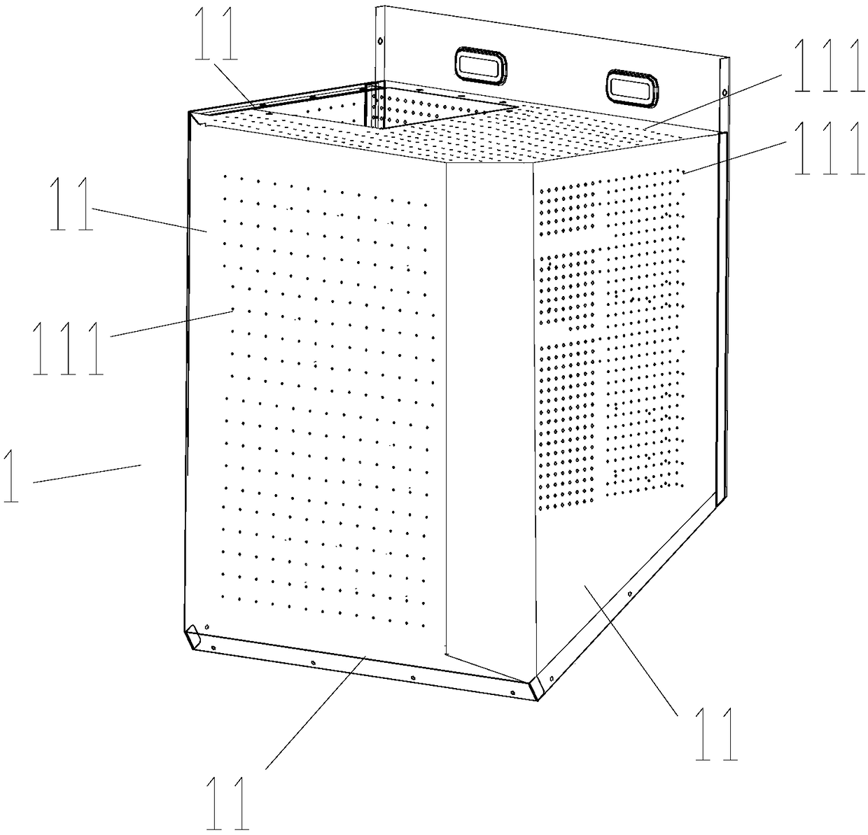 Kitchen ventilator with air bellow having noise filtration function