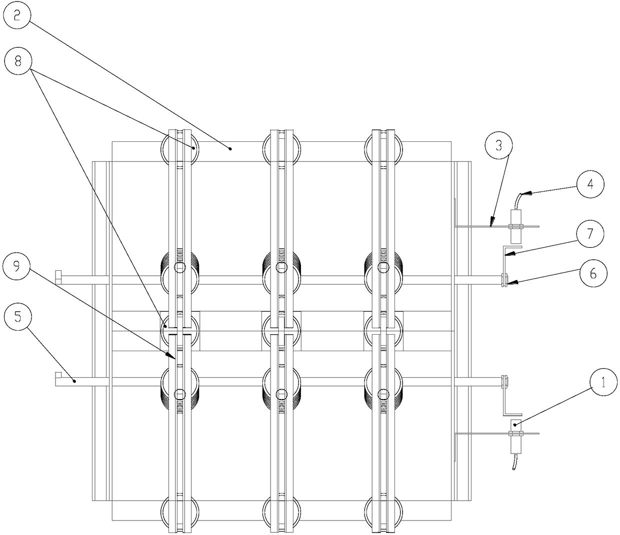 Position detection protection device for novel double-throw high-voltage isolating switch