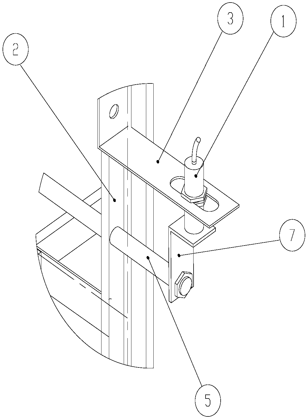 Position detection protection device for novel double-throw high-voltage isolating switch