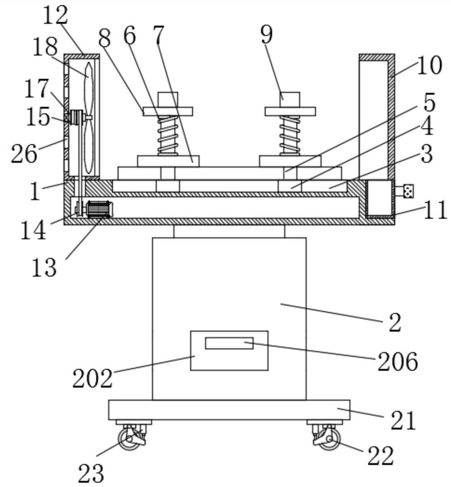 Clamping device for metal plane target machining