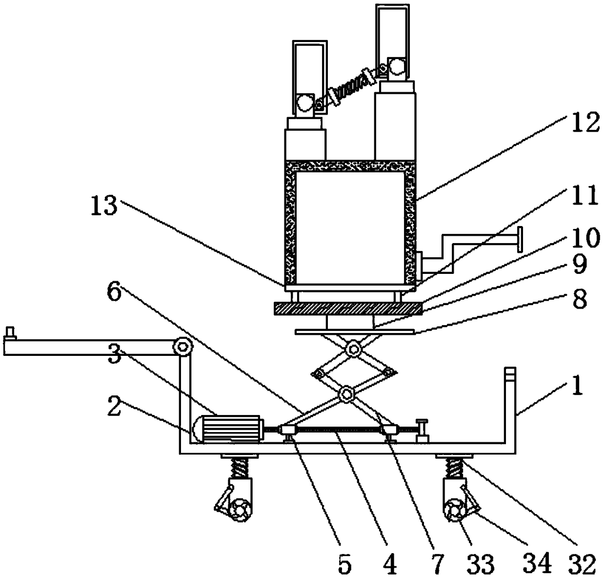 New energy lighthouse with angle adjusting function