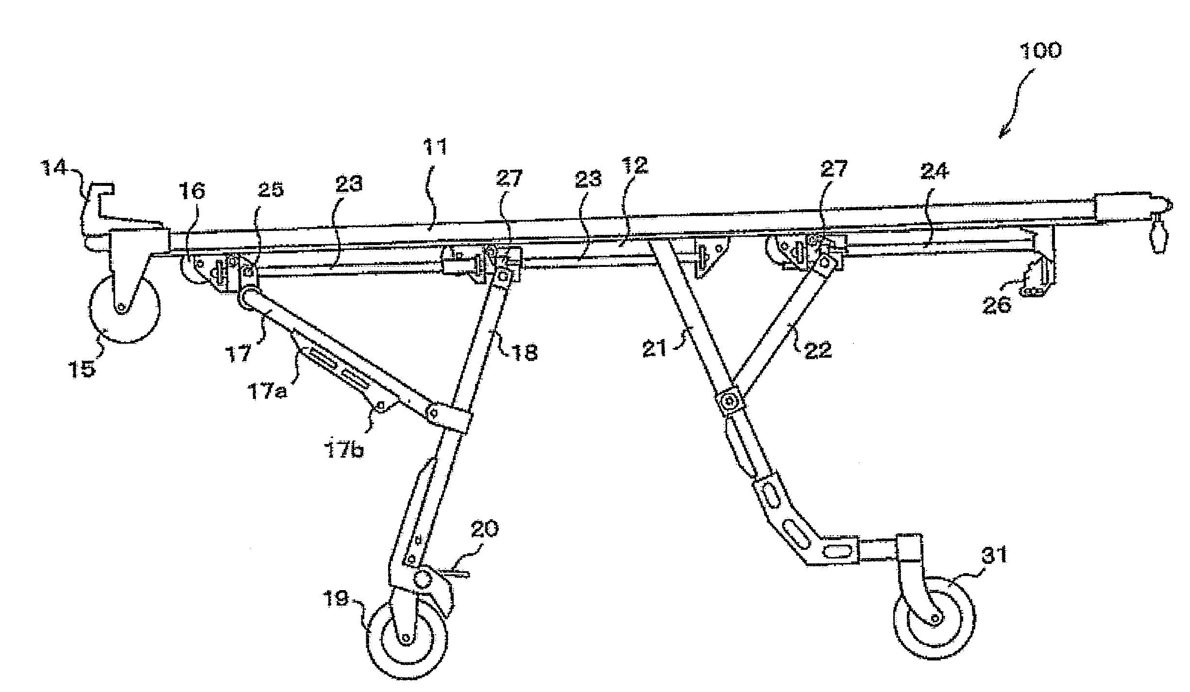 On-vehicle stretcher and litter