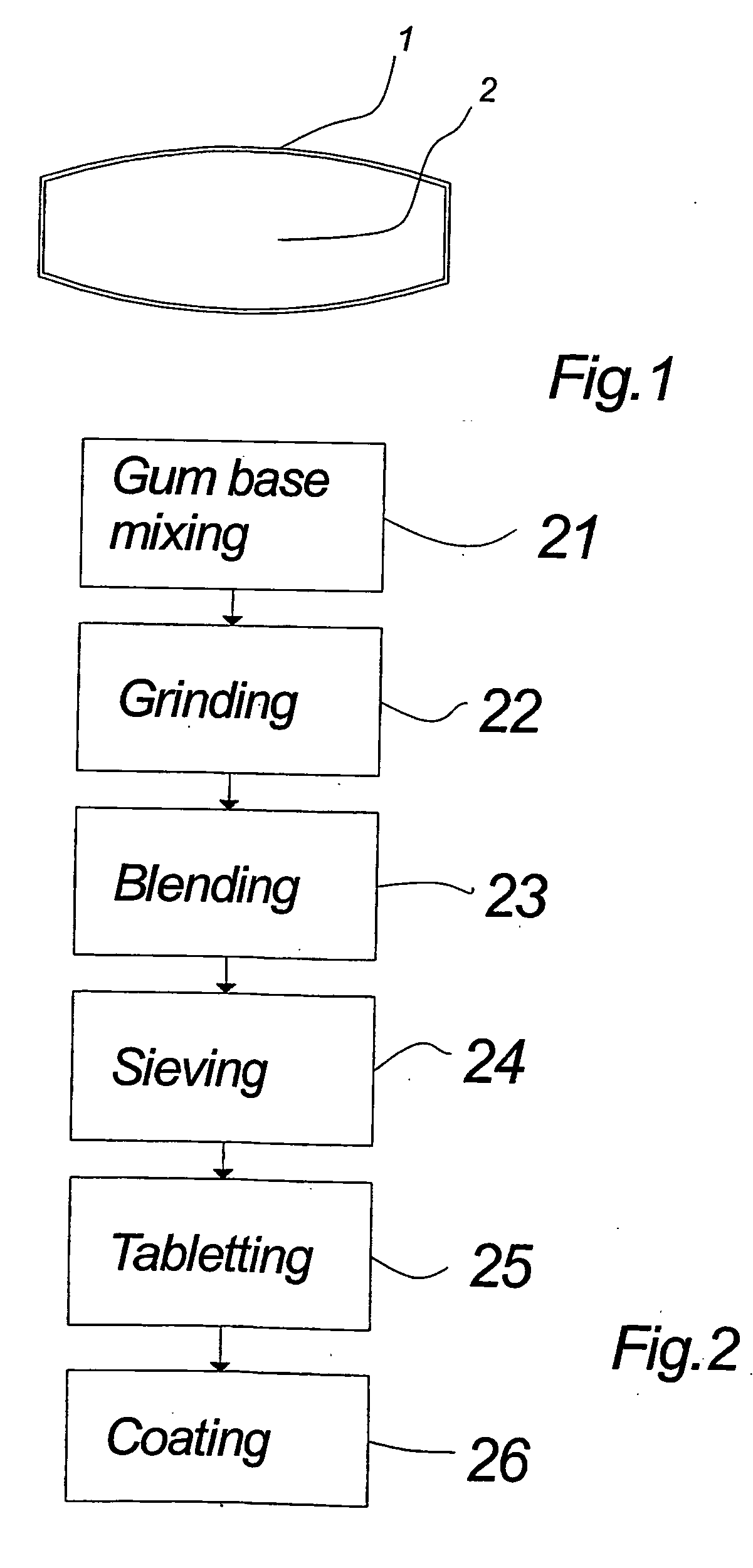 Compressed chewing gum tablet II