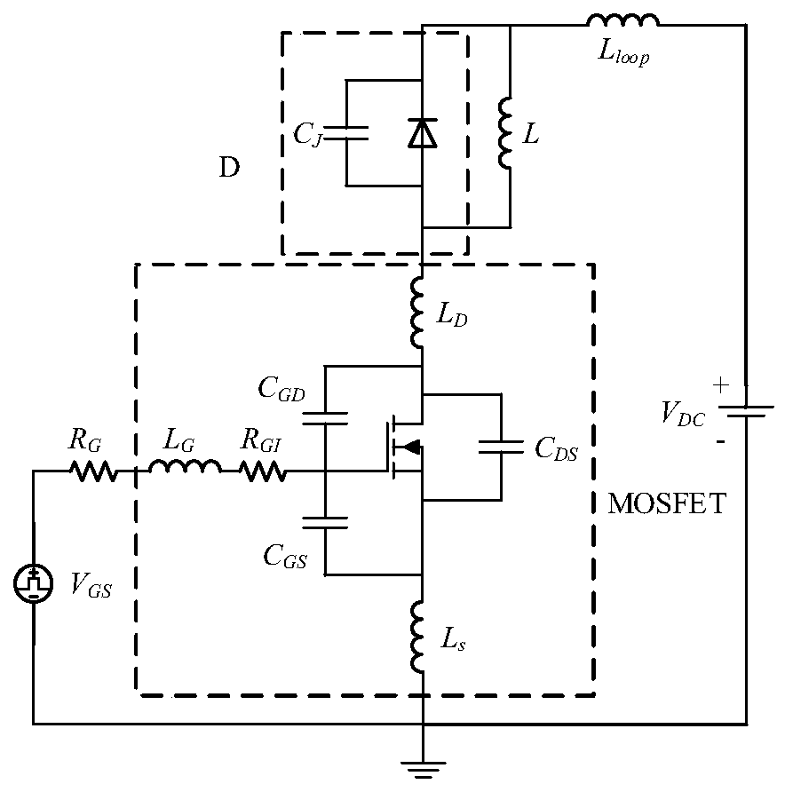 Control method for suppressing switching oscillation of field-effect transistor and second-order mode