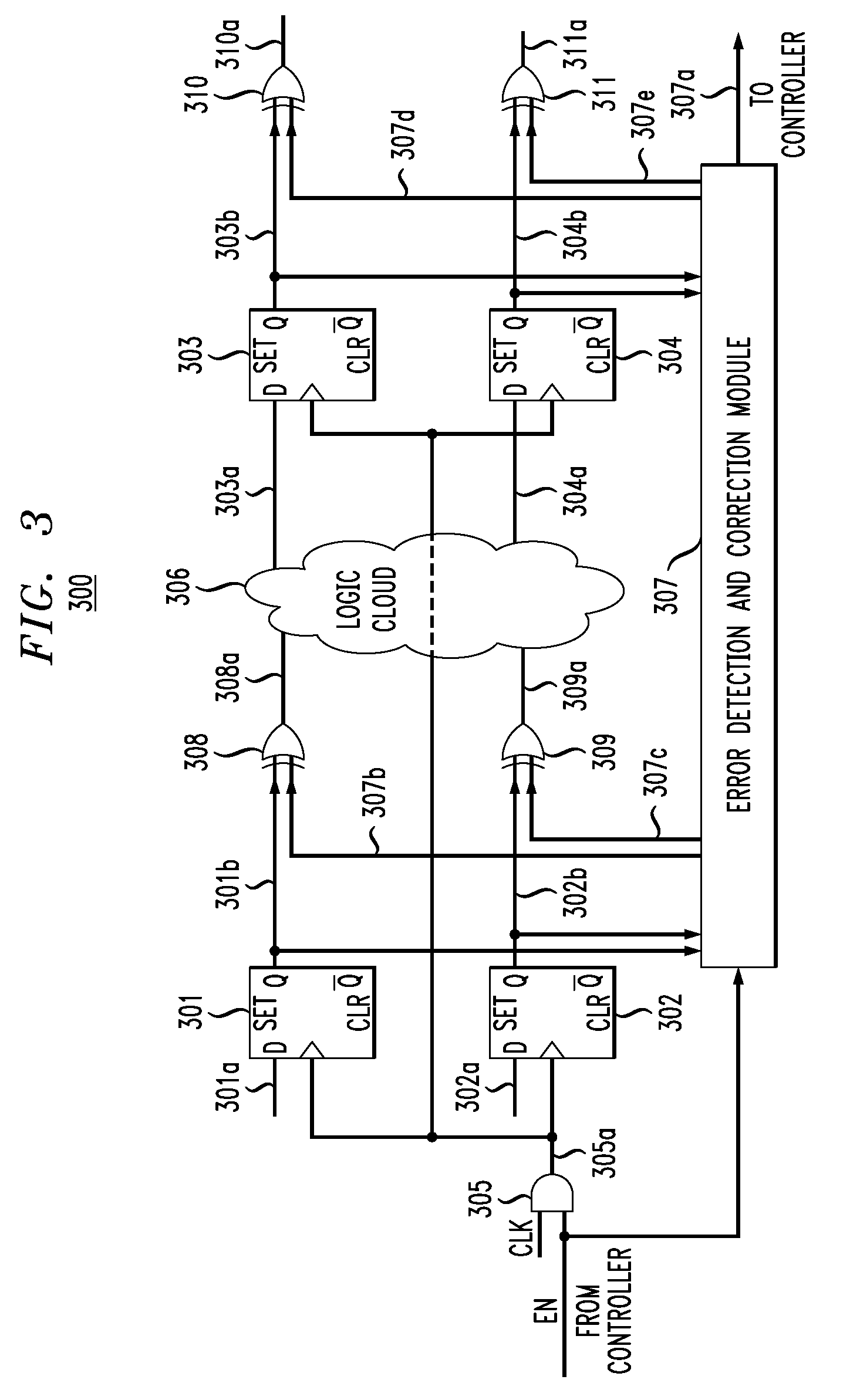 Soft-error detection for electronic-circuit registers