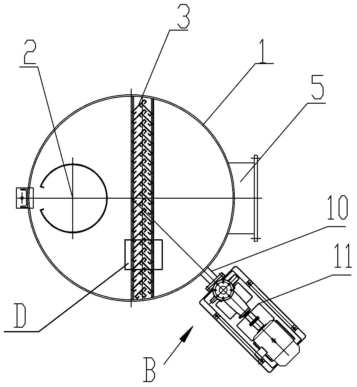 Gas-liquid separator for filtration operation