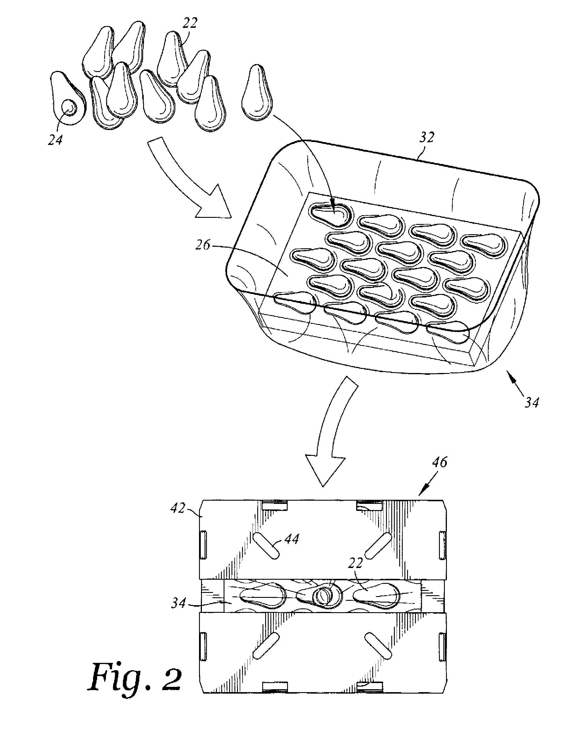 Fruit ripening process using bagging and cooling